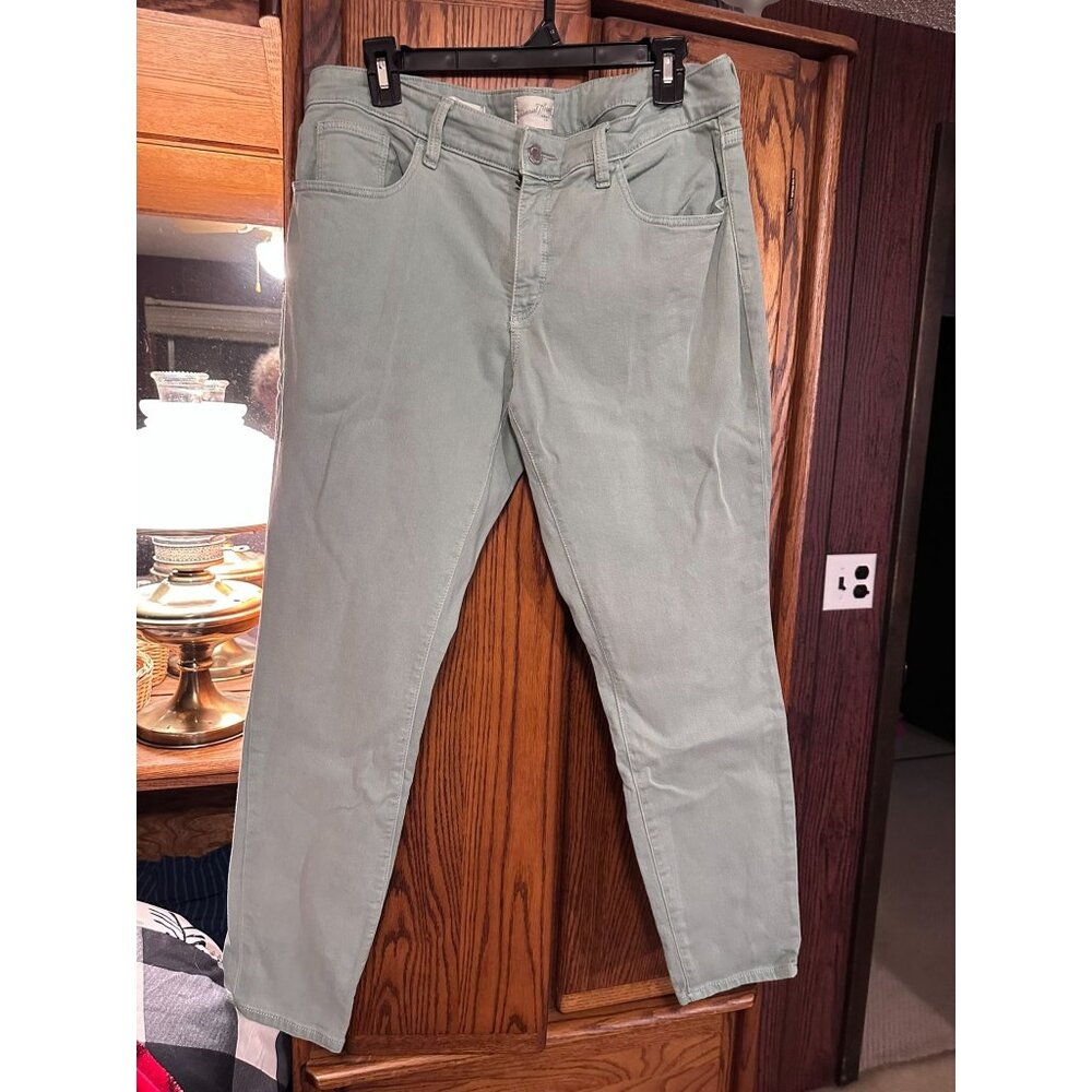 Universal Thread Mint Green Mid-Rise Skinny Jeans Size 12R